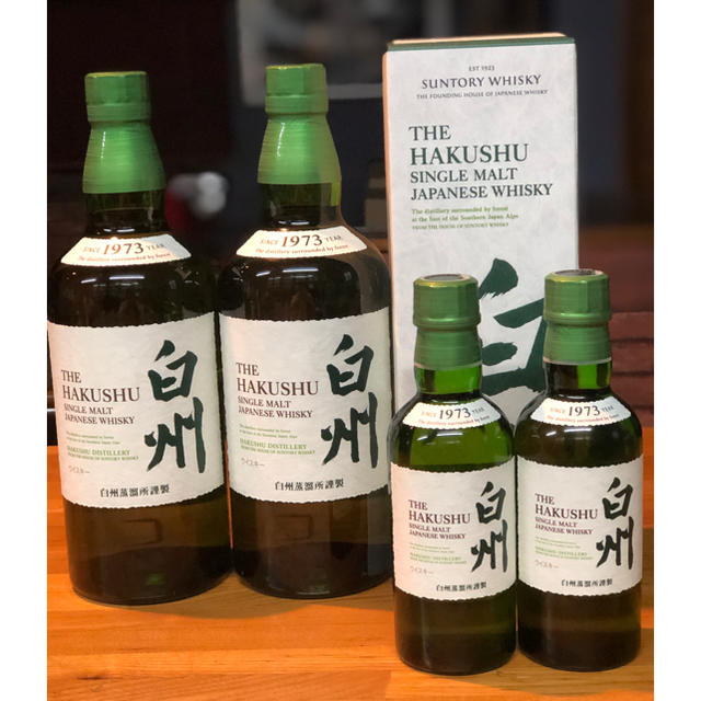 あす楽 交換無料 新品 送料込 サントリー 白州 700ml×2 180ml ×2 4本