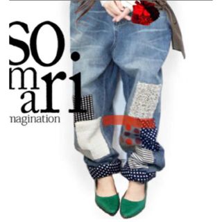 オシャレウォーカーsomari  パッチワーク　デニム(デニム/ジーンズ)