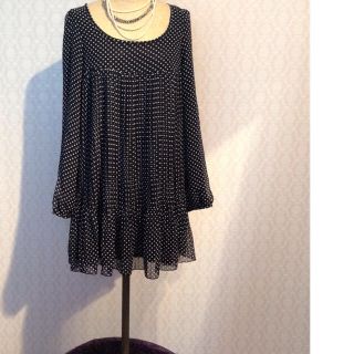 アズールバイマウジー(AZUL by moussy)の[ミイコさん限定]ドット柄ワンピース(ミニワンピース)