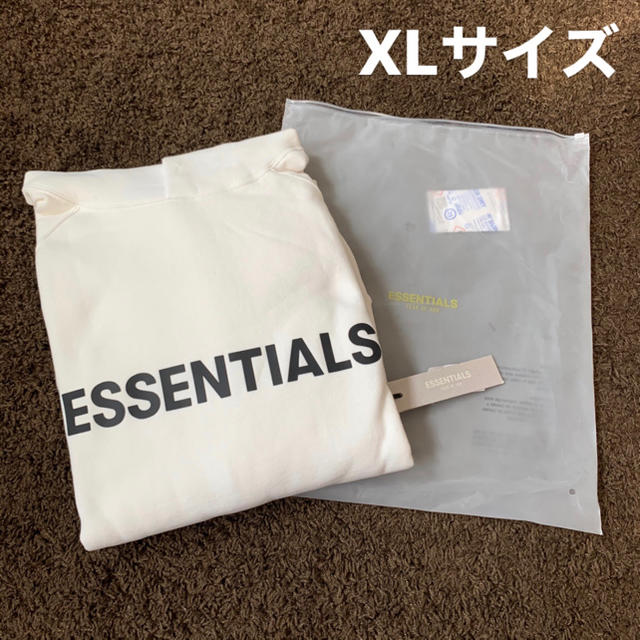 XLサイズ FEAR OF GOD ESSENTIALS パーカー ホワイト