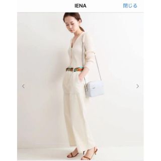 イエナ(IENA)の新品 IENA コットンツイルルーズパンツ size38(カジュアルパンツ)