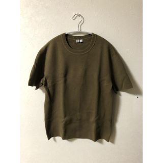 ルメール(LEMAIRE)の【M】美品　ユニクロユー　ミラノリブ　ニット　ルメール　ブラウン(ニット/セーター)