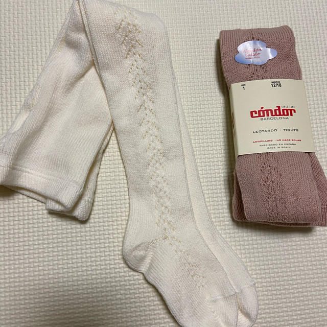 こどもビームス(コドモビームス)のcondor  コンドル　SIDE OPENWORK TIGHTS 2つ キッズ/ベビー/マタニティのこども用ファッション小物(靴下/タイツ)の商品写真