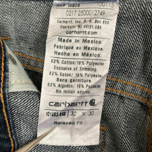 carhartt(カーハート)の32×30 Mサイズぐらい 古着 メキシコ製 カーハート デニム パンツ 231 メンズのパンツ(デニム/ジーンズ)の商品写真