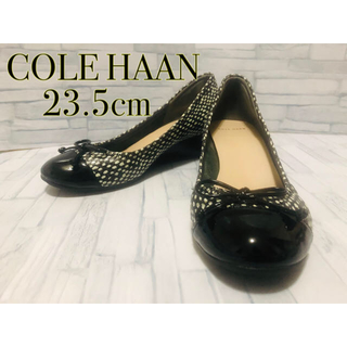 コールハーン(Cole Haan)のコールハーン×ナイキコラボ パンプス 美品 白黒 水玉 23.5cm(ハイヒール/パンプス)