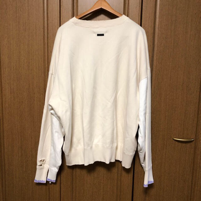 Jieda(ジエダ)のstein OVERSIZED REBUILD SWEAT LS White メンズのトップス(スウェット)の商品写真