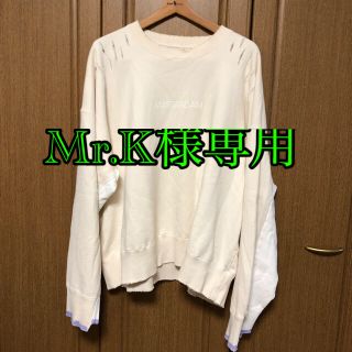 ジエダ(Jieda)のstein OVERSIZED REBUILD SWEAT LS White(スウェット)