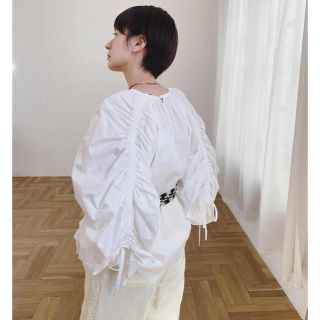 ステュディオス(STUDIOUS)のCLANE2020ss volume gather sleeve blouse (シャツ/ブラウス(長袖/七分))