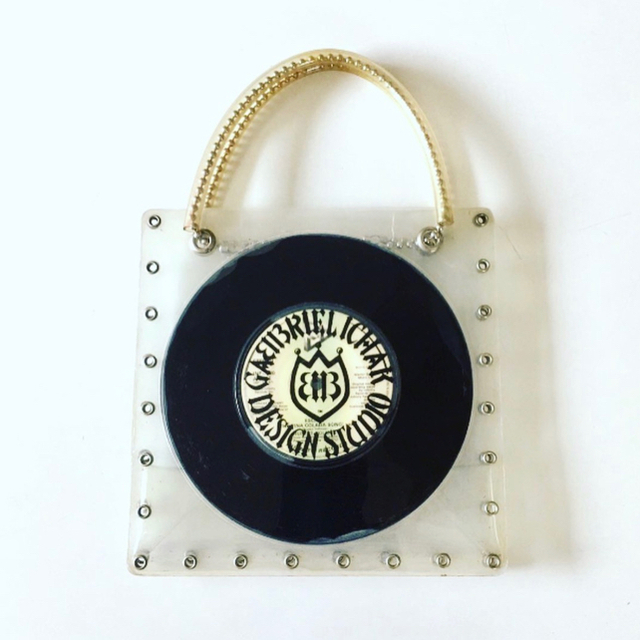 Jean-Paul GAULTIER(ジャンポールゴルチエ)の90s VINTAGE   PVC record handbag レディースのバッグ(ショルダーバッグ)の商品写真