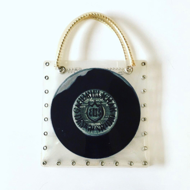 Jean-Paul GAULTIER(ジャンポールゴルチエ)の90s VINTAGE   PVC record handbag レディースのバッグ(ショルダーバッグ)の商品写真