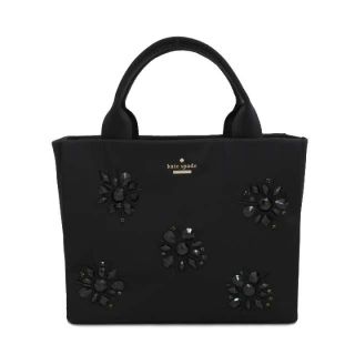 ケイトスペードニューヨーク(kate spade new york)の美品　kate spade ケイトスペード　ビジュー  バッグ　ブラック(トートバッグ)