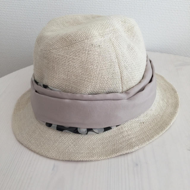 ジュート素材ホワイトハット レディースの帽子(ハット)の商品写真