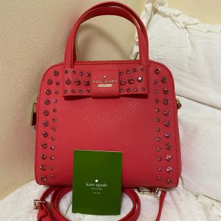 ケイトスペードニューヨーク(kate spade new york)の2wayバッグ ビジュー リボン ピンクショルダーバッグ ケイトスペード(ショルダーバッグ)