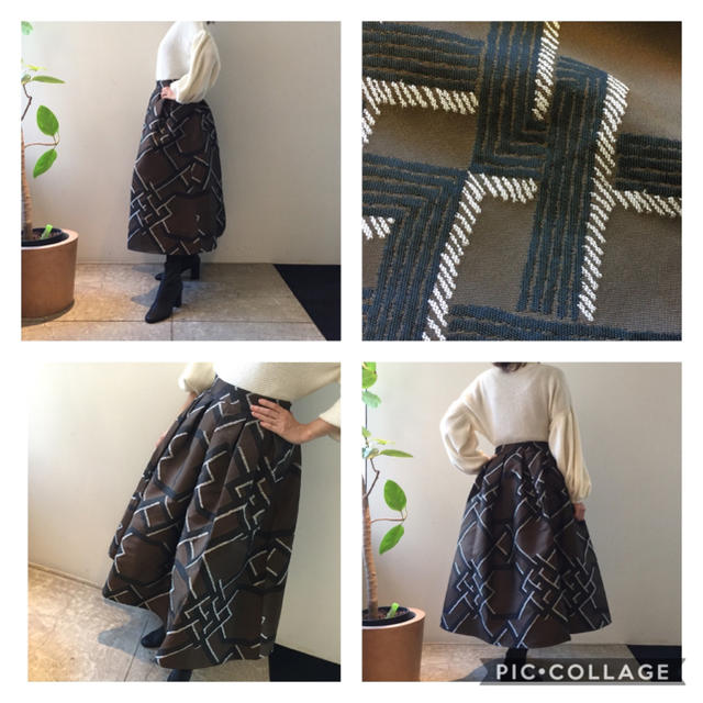DOUBLE STANDARD CLOTHING(ダブルスタンダードクロージング)のCORCOVADO ジャガードスカート レディースのスカート(ロングスカート)の商品写真