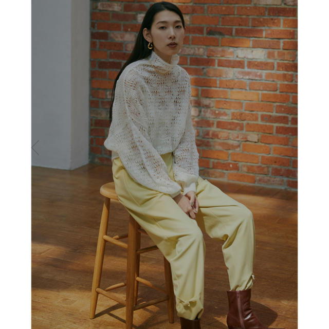 Ameri VINTAGE(アメリヴィンテージ)のAMERI Vintage MOHAIR LACY KNIT ニット　ホワイト レディースのトップス(ニット/セーター)の商品写真