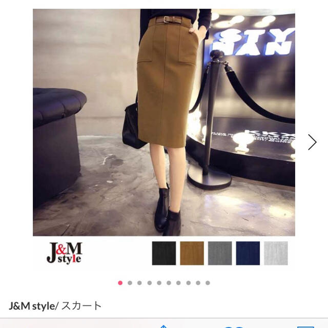 お値下げ未使用💓キャメルタイトスカート レディースのスカート(ひざ丈スカート)の商品写真