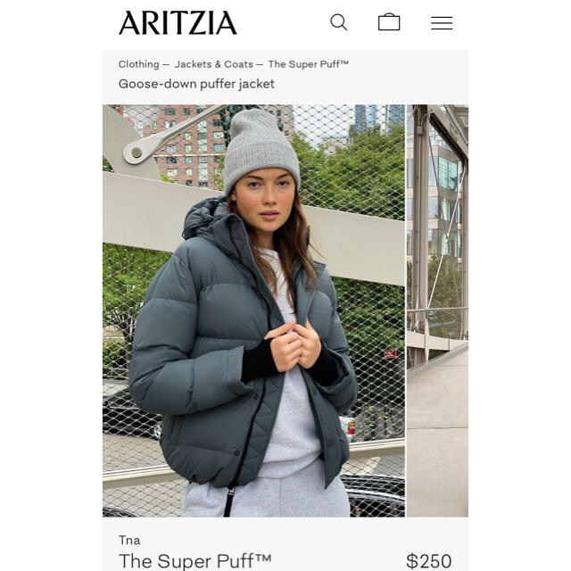 ▱Aritzia/TNA The Super Puffレディースダウンジャケットレディース