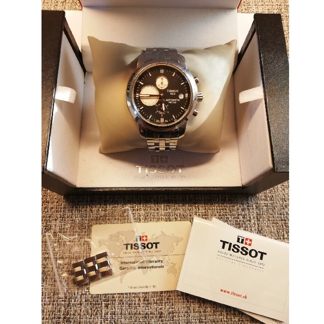 TISSOT(ティソ)のTISSOT PRC200 クロノグラフ 自動巻き メンズ腕時計 メンズの時計(腕時計(アナログ))の商品写真