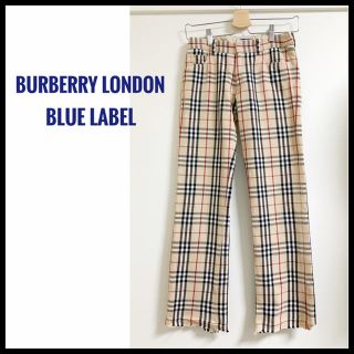 バーバリーブルーレーベル(BURBERRY BLUE LABEL)のBURBERRY BLUE  LABEL バーバリー　ノバチェック　パンツ(カジュアルパンツ)