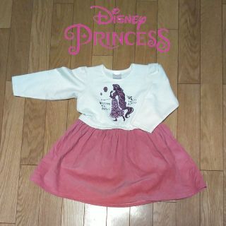 ディズニー(Disney)の【Disney】ディズニープリンセス　ラプンツェル　ワンピース　女の子90(ワンピース)