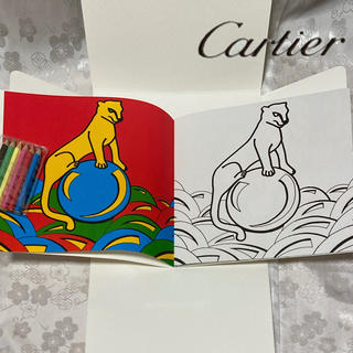 未使用品　Cartier カルティエ　色鉛筆　塗り絵　パンテール