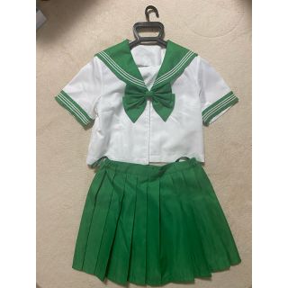 【お値下げしました！】セーラー服　コスプレ　緑(コスプレ)