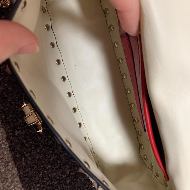 valentino ロックスタッズ　スパイク　ショルダーバッグ　本物　美品