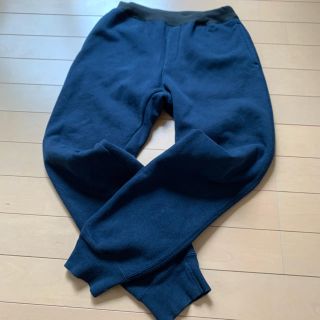 ユニクロ(UNIQLO)のユニクロキッズ  XL 140〜150  裏ボア ネイビー スウェット(パンツ/スパッツ)