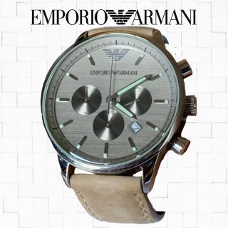 エンポリオアルマーニ(Emporio Armani)の【hasegawa様専用】エンポリオ・アルマーニ スウェードベルト腕時計(腕時計(アナログ))