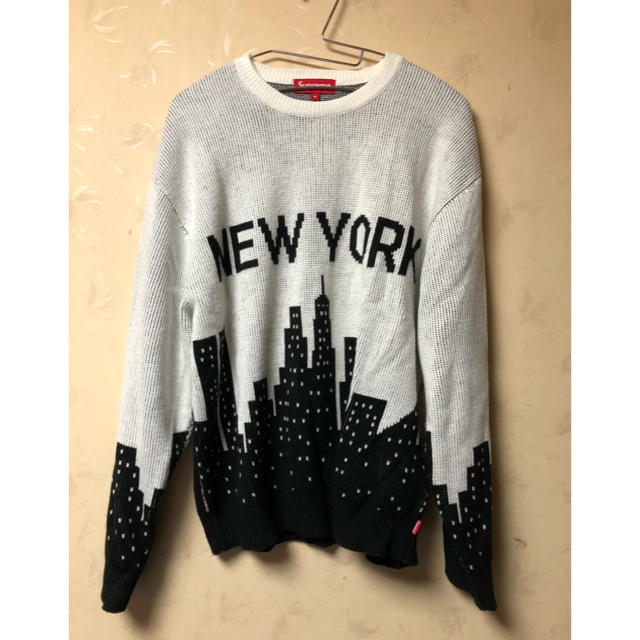 新品未使用　Supreme New York Sweater 白黒　M