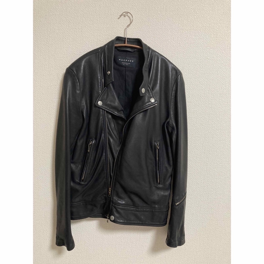 TOMORROWLAND(トゥモローランド)のMACPHEE　ライダースジャケット ブラック レディースのジャケット/アウター(ライダースジャケット)の商品写真