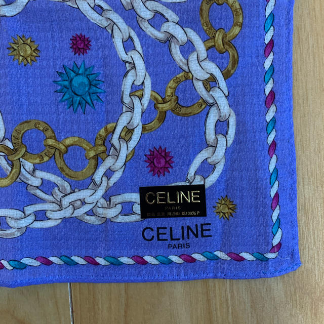 celine(セリーヌ)の【新品】CELINE セリーヌ スカーフ ハンカチ ライトパープル レディースのファッション小物(バンダナ/スカーフ)の商品写真