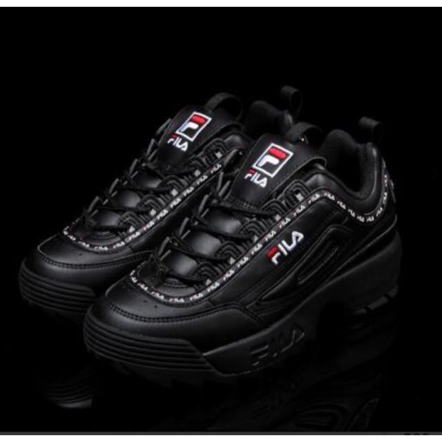 FILA フィラ　スニーカー　日本未入荷　DISRUPTOR2  黒　24cm