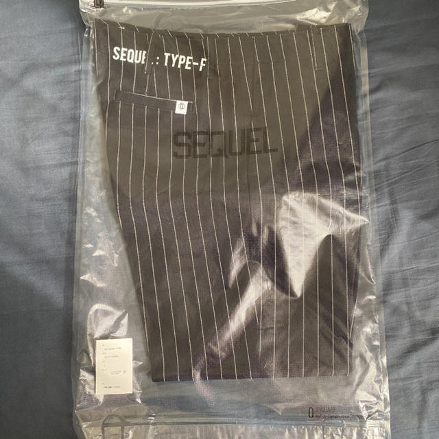全ての CHINO STRIPE SEQUEL - FRAGMENT PANTS L STRIPE NAVY チノパン