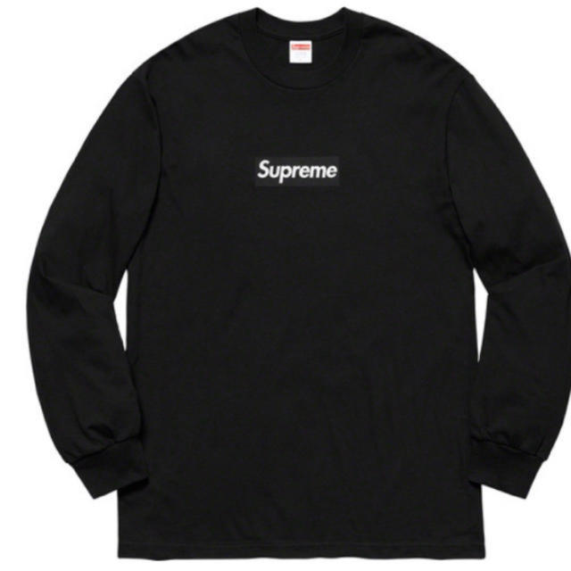 BlackSIZEsupreme Box Logo L/S Tee 黒　S