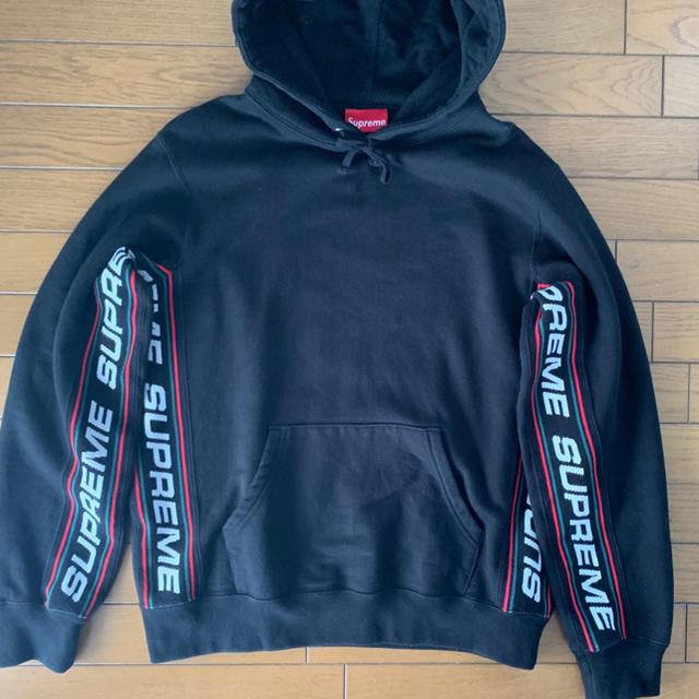 supreme パーカーText Rib Hooded 2019AW