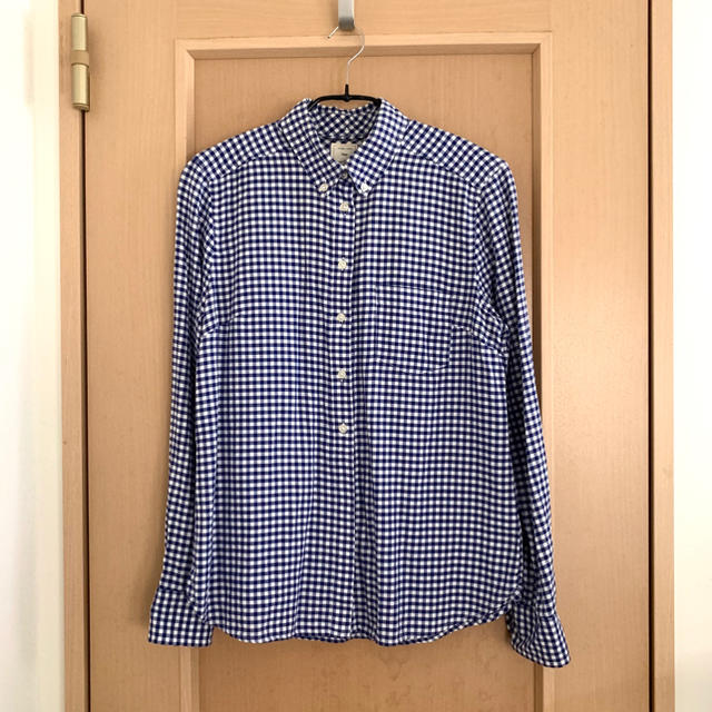 GAP(ギャップ)のGAP ギンガムチェックボタンダウンシャツ レディースのトップス(シャツ/ブラウス(長袖/七分))の商品写真