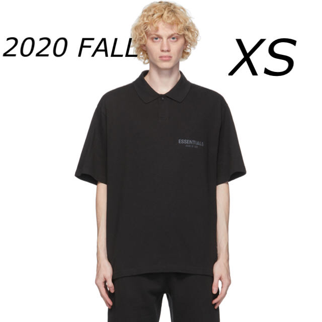 FEAR OF GOD(フィアオブゴッド)のEssentials Tシャツ ブラック ポロシャツ  エッセンシャルズ メンズのトップス(ポロシャツ)の商品写真