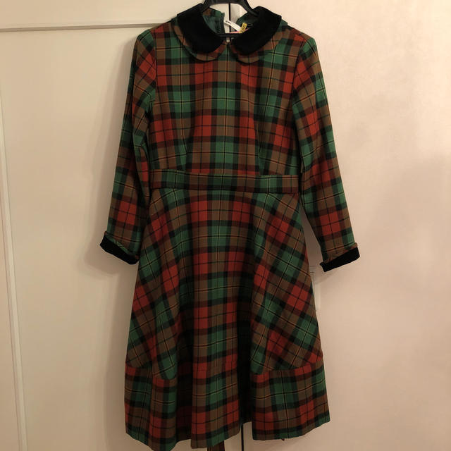 Wool tartan dormitory dress