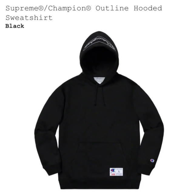 Supreme Champion シュプリーム　チャンピオン パーカー ブラック