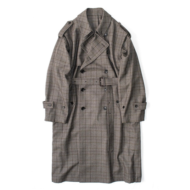 フラワーB ブルーグレイ stein 20aw DEFORMATION TRENCH COAT - 通販