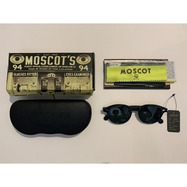 売り切りMOSCOT モスコット サングラス LEMTOSH ブラック