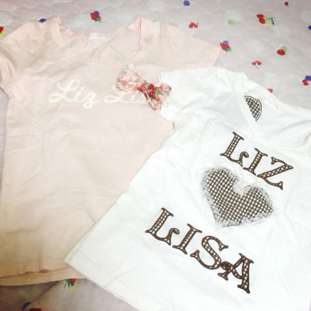 LIZ LISA(リズリサ)のTシャツ 花柄/ギンガムチェック レディースのトップス(Tシャツ(半袖/袖なし))の商品写真