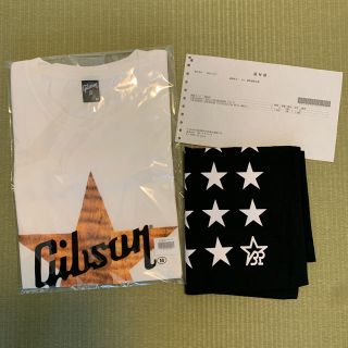 ギブソン(Gibson)の【まそほ様専用】B’z×ギブソン Tシャツ／Gibson White(白)(ミュージシャン)