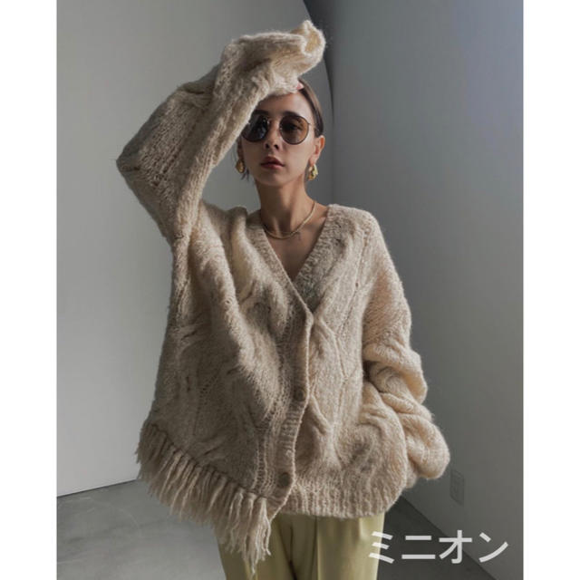 Ameri VINTAGE(アメリヴィンテージ)の2WAY DISTORTION CABLE CARDIGAN レディースのトップス(カーディガン)の商品写真