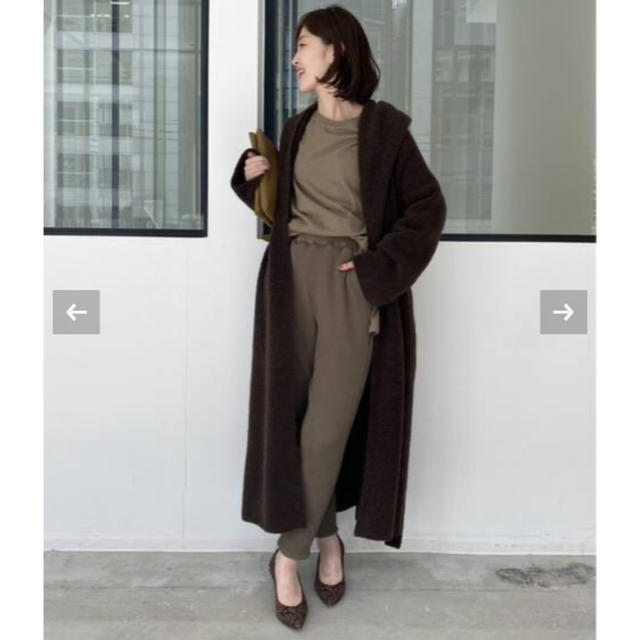 L'Appartement DEUXIEME CLASSE(アパルトモンドゥーズィエムクラス)の定価6.2万　L'Appartement Alpaca Long Gown レディースのジャケット/アウター(ガウンコート)の商品写真