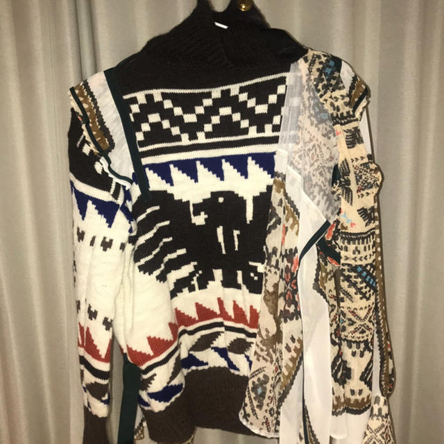 sacai(サカイ)のsacai 18aw ニット　試着のみ レディースのトップス(ニット/セーター)の商品写真