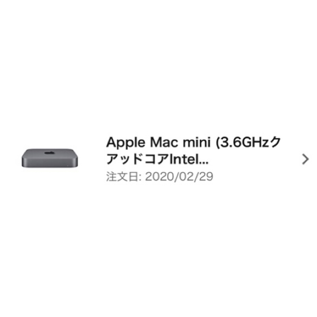 Apple(アップル)のApple mac mini 2018年モデル スマホ/家電/カメラのPC/タブレット(デスクトップ型PC)の商品写真