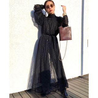 アメリヴィンテージ(Ameri VINTAGE)のAmeri VINTAGE MANY WAY MIX DOT DRESS ❤︎(ロングワンピース/マキシワンピース)