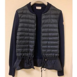 モンクレール(MONCLER)のモンクレール カーディガン　ペプラム　ダウン(カーディガン)